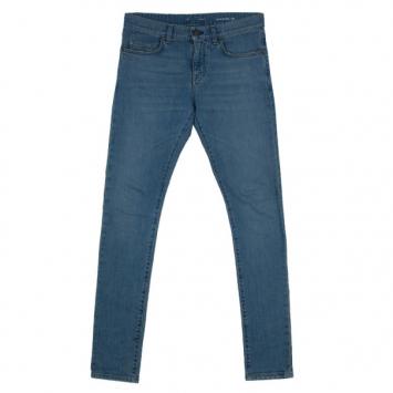 Pre Owned Saint Laurent Paris Men’s Light Blue Low Waist Stretch Skinny Jeans EU 44