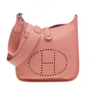 Hermes Peach Evelyne Togo III GM Bag