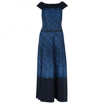 Tadashi Shoji Off-Shoulder Lace Detail Dress M