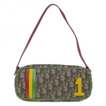 Dior Monogram Canvas Rasta 1 Trotter Pochette