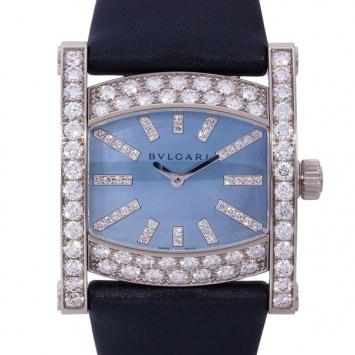 Bvlgari Blue 18K White Gold Assioma Women's Wristwatch 30MM
