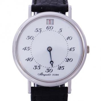 Pre Owned Breguet White 18K White Gold 3586B Men's Wristwatch 36MM