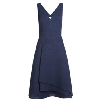 Jason Wu Navy Silk Sleeveless Dress M