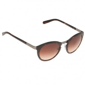 Giorgio Armani Brown Phantos Round Sunglasses