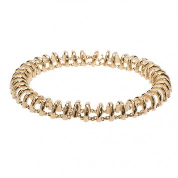 Balenciaga Chain Track Gold-Tone Choker Necklace