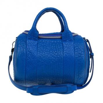 Alexander Wang Blue Lambskin Mini Pebbled Rockie