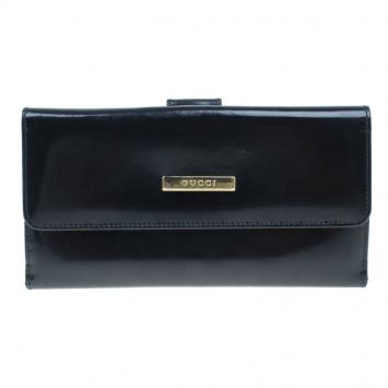 Gucci Metallic Black Leather Small Galaxy 