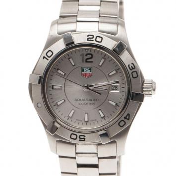 Tag Heuer Silver Stainless Steel Aquaracer Women's Wristwatch 27MM