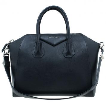 Givenchy Black Leather Medium Antigona Satchel