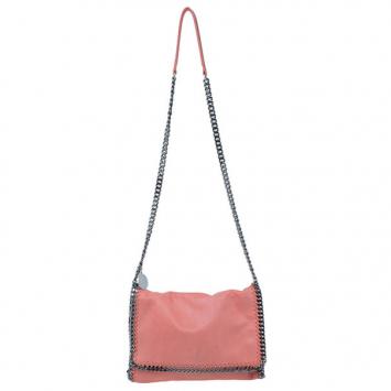 Stella McCartney Peach Falabella Shaggy Deer Messenger Bag