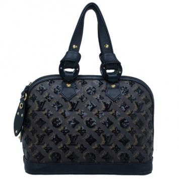Louis Vuitton Black Noir Monogram Sequins Eclipse Alma