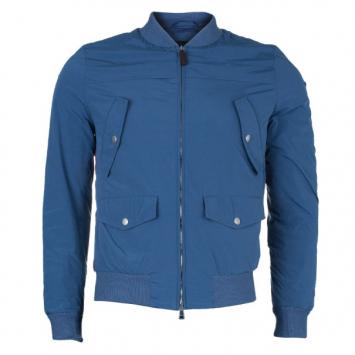 Pre Owned Gucci Navy Diamante Nylon Bomber Jacket S