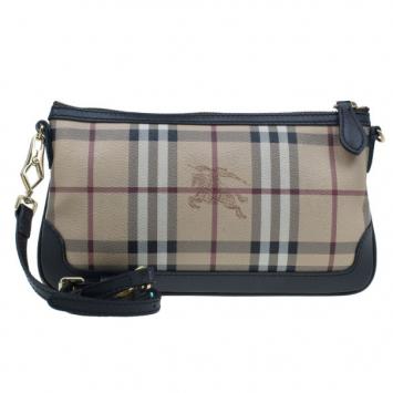 Burberry Chocolate Hay Market Check Crossbody