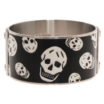 Alexander McQueen Skull-Print Enamel Bangle 20CM