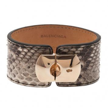 Balenciaga Python Padlock Bracelet 18CM