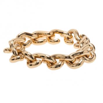 Balenciaga Gold-Tone Large S-Chain Bracelet 24CM