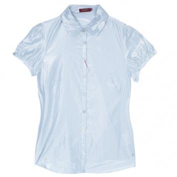 Burberry Silver Short Sleeve Shirt M