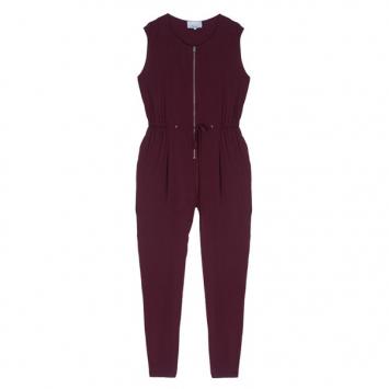 3.1 Phillip Lim Burgundy Drawstring Jumpsuit M