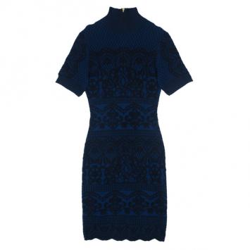 Alberta Ferreti Knit Turtleneck Dress M