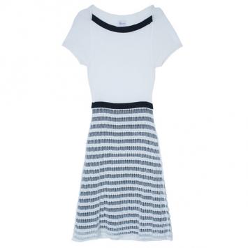 RED Valentino Monochrome Knit Dress L