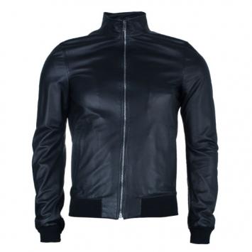 Pre Owned Gucci Black Men's Nappa Leather Jacket S
