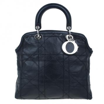 Dior Black Leather Granville Tote