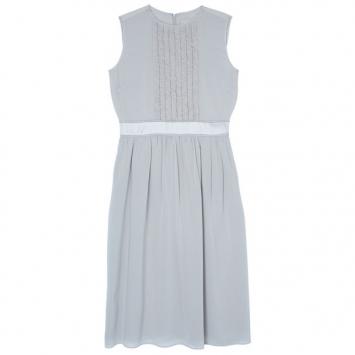 Burberry Beige Frill Detail Dress M