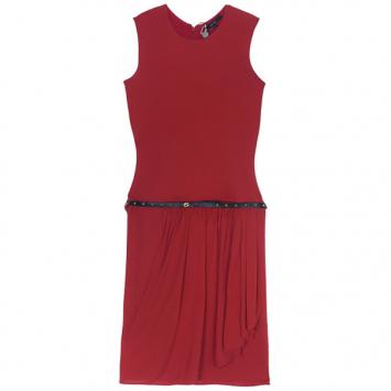 Gucci Drop-waist Belted Dress S