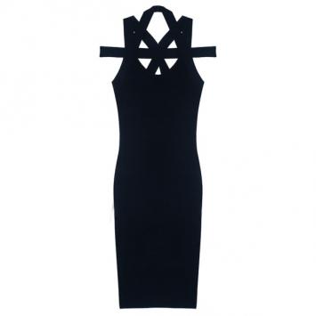 Michael Kors Criss-Cross Detail Cocktail Dress S