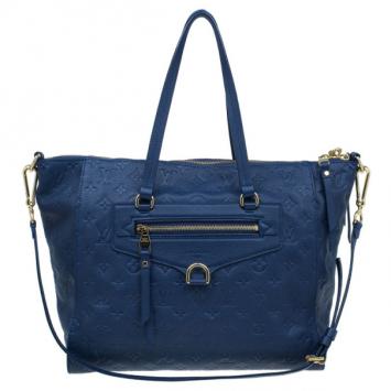 Louis Vuitton Blue Monogram Leather Empreinte Lumineuse PM