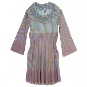 M Missoni Metallic Trapeze Dress S