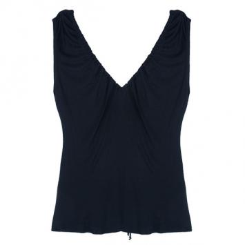 Roberto Cavalli Drawstring Sleeveless Top L