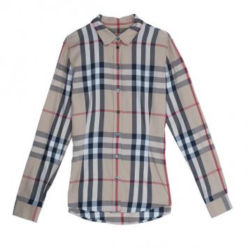 Burberry Novacheck Long Sleeved Shirt Top M