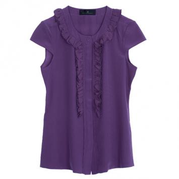 CH Carolina Herrera Silk Shirt Top S