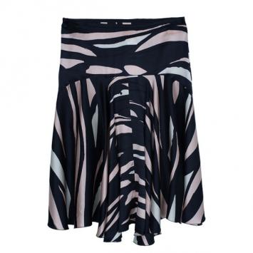 M Missoni Printed Silk Skirt M