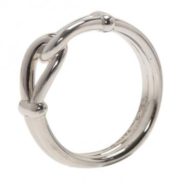 Tiffany & Co. Paloma Picasso Knot Silver Ring Size 68