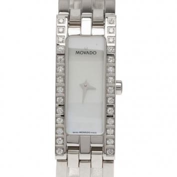 Movado White Stainless Steel Esperanza Women's Wristwatch 18MM