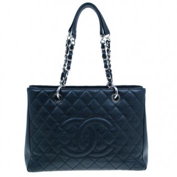 Chanel Black Grand Caviar Shopping Tote