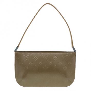 Louis Vuitton Bronze Leather Vernis Pochette