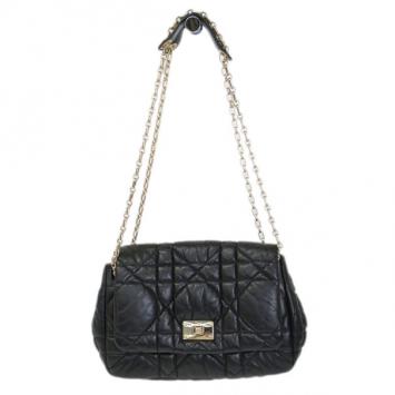 Dior Black Lambskin Bubble Cannage Crossbody