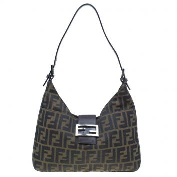 Fendi Brown Zucca Canvas Hobo bag
