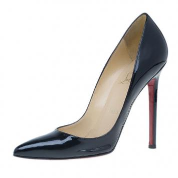 Christian Louboutin Black Patent Pigalle Pumps Size 36.5