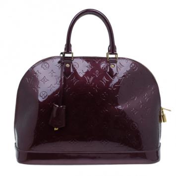 Louis Vuitton Rouge Fauviste Monogram Vernis Alma GM