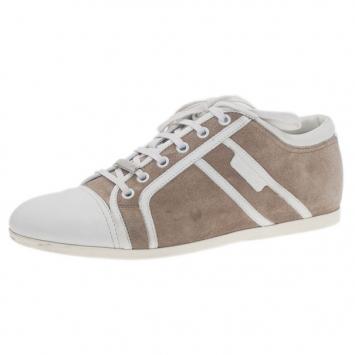 Dior Homme Beige Suede and Leather Sneakers Size 40