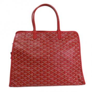 Goyard Red Canvas Hardy Tote PM