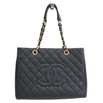 Chanel Black Caviar Grand Shopper Tote