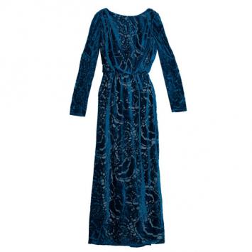 Tadashi Shoji Velvet Printed Dress M