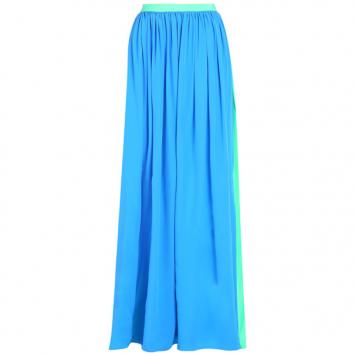 Roksanda Ilincic Paton Cerulean Silk Skirt M