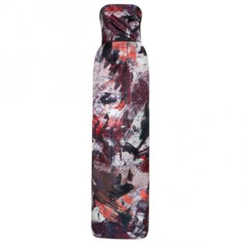 Prabal Gurung Strapless Printed Satin Gown S