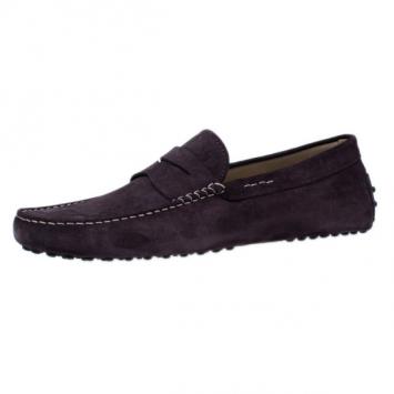Pre Owned Tod's Brown Suede Penny Loafers Size 43.5